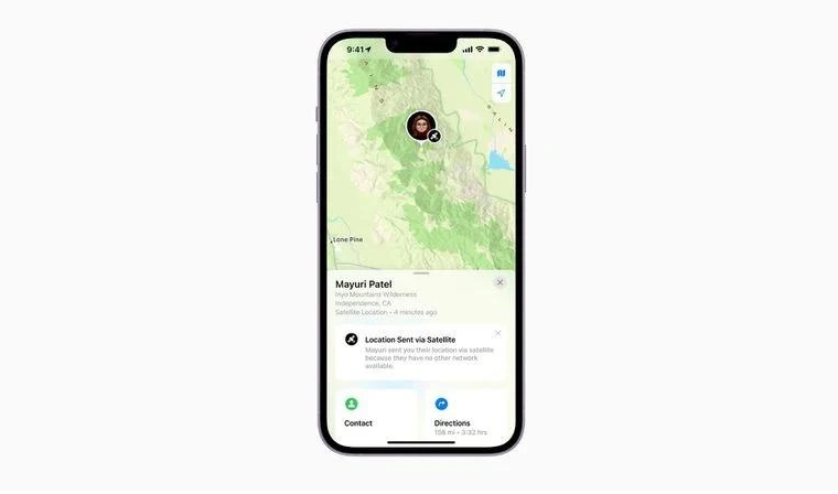 水满乡苹果14维修分享iPhone14系列中 FindMy功能通过卫星分享位置方法教程 